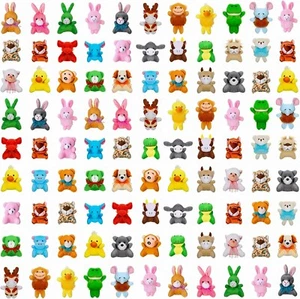100 Pack Mini Stuffed Animals Bulk Small Plush Animal Toys Tiny Stuffed Animals - Picture 1 of 6