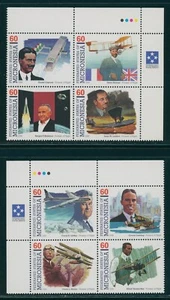 Micronesia Scott #249 MNH BLOCKS of 4 (2) Pioneers of Flight 1996 60c CV$12+ os1 - Picture 1 of 1