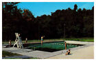 Postcard SWIMMING POOL SCENE Gardens Pennsylvania PA AT4888