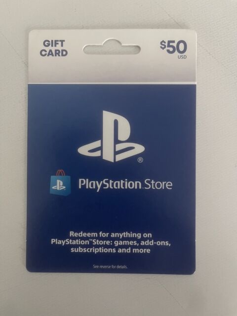  Sony Playstation Network $50 USD Card - PSN 50 Dollar - PS4 PS3  PSP USA Only : Video Games