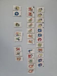 Vtg 1970s IODIZED SALT Mickey DISNEY Alphabet Packets FUNSPREDS /READ - Picture 1 of 11
