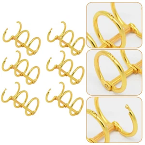 6 Pcs Loose-leaf Ring Notebook Three Hole Spine Binder Rings Office - Picture 1 of 12