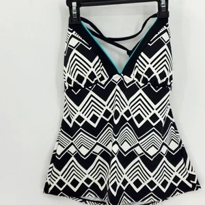 A.N.A. NWT bathing suit top. Size 10, get ready for a cruise. Classic black. - Picture 1 of 8