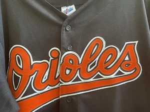 (Muy Raro) Camiseta Majestuosa Auténtica Majestuosa con Botones Cal Ripken, Jr. #8, ERROR/ERROR DE IMPRESIÓN - Imagen 1 de 17