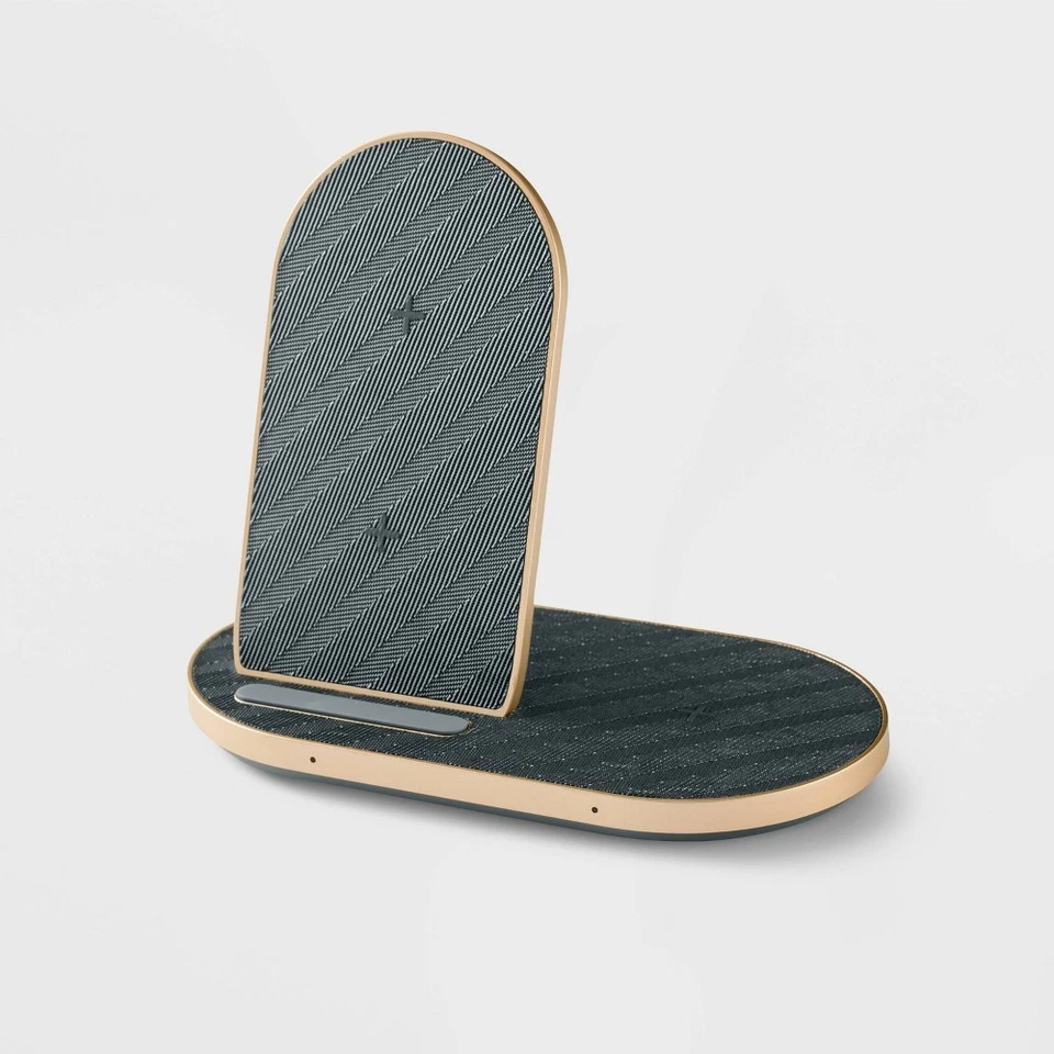 Qi 2-in-1 Wireless Charger - heyday Night Gray - Image 1 of 1