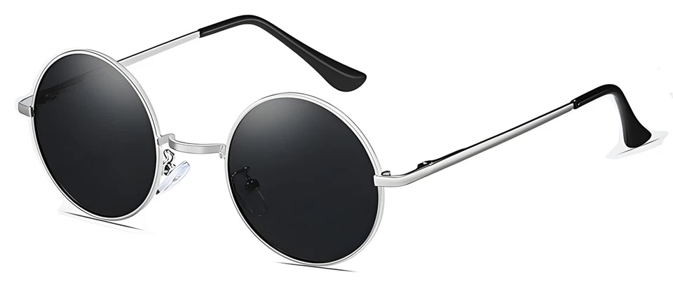 Retro Runde Polarisierte Sonnenbrillen 60er/70er Jahre Herren Damen – Lennon ... - Bild 1 von 4