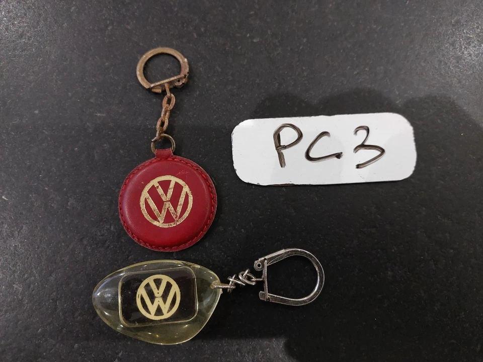 2 Portes clés VOLKSWAGEN- porte clefs key chain Cox Coccinelle Beetle Combi Golf Foto 1 de 4