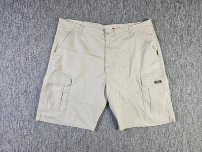 Wrangler Cargo Shorts Men’s 42 Relaxed Fit Khaki Stretch Utility Hiking Workwear - Image 1 of 4