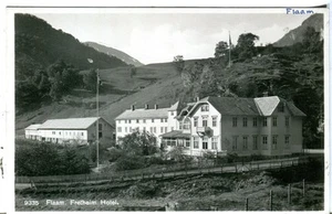 Norway Norge Flaam Flåm - Fretheim Hotel old real photo postcard - Picture 1 of 4