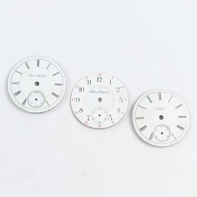 Illinois 18 Size Enamel Pocket Watch Single Sunk & Double Sunk Dials — 第 1/4 张图片