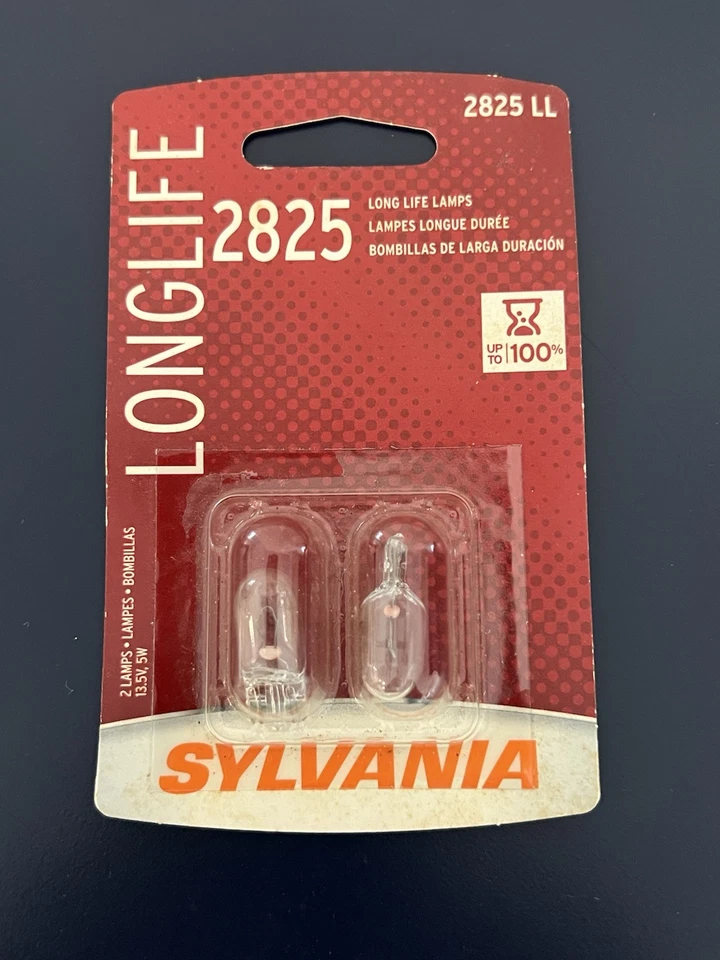 Paquete de 2 bombillas Sylvania Long Life 2825 - 13,5 V, 5 W Foto 1 de 1