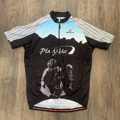 Jersey de ciclismo Hincapie Pla d'Adet 2XL cremallera completa bolsillos traseros para hombre XXL poliéster Foto 1 de 4