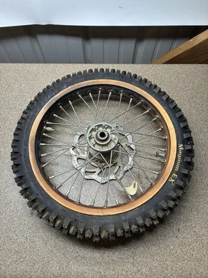 09-11 KTM 65 OEM FRONT WHEEL RIM COMPLETE WHEEL 1.60x14 Faba 46209070000 30 J - Image 1 of 4