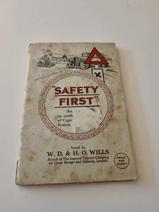 WILLS - 1934  SAFETY FIRST- COMPLETE  50 CIGARETTE CARD SET IN ALBUM - VGC - Picture 1 of 7