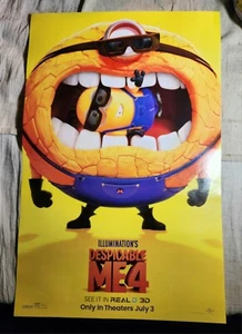 2024 DESPICABLE ME 4 YELLOW MOVIE POSTER 11"x17"BRAND NEW ILLUMINATION ANIMATION - Picture 1 of 9