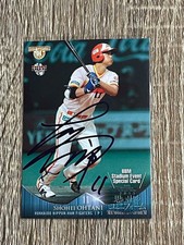 BBM 2015 Shohei Ohtani Memories Uniform SE09 blue foil Autograph Card 8639AK