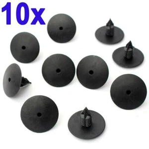 10Pcs Black Fixing Clips Exterior Wheel Arch Plastic Screw Trims For Renault - Picture 1 of 6