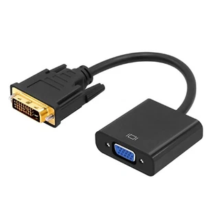 1PC 25-Pin DVI-D Male to 15-Pin VGA Female Cable Adapter 1080P HD Converter - Photo 1/13