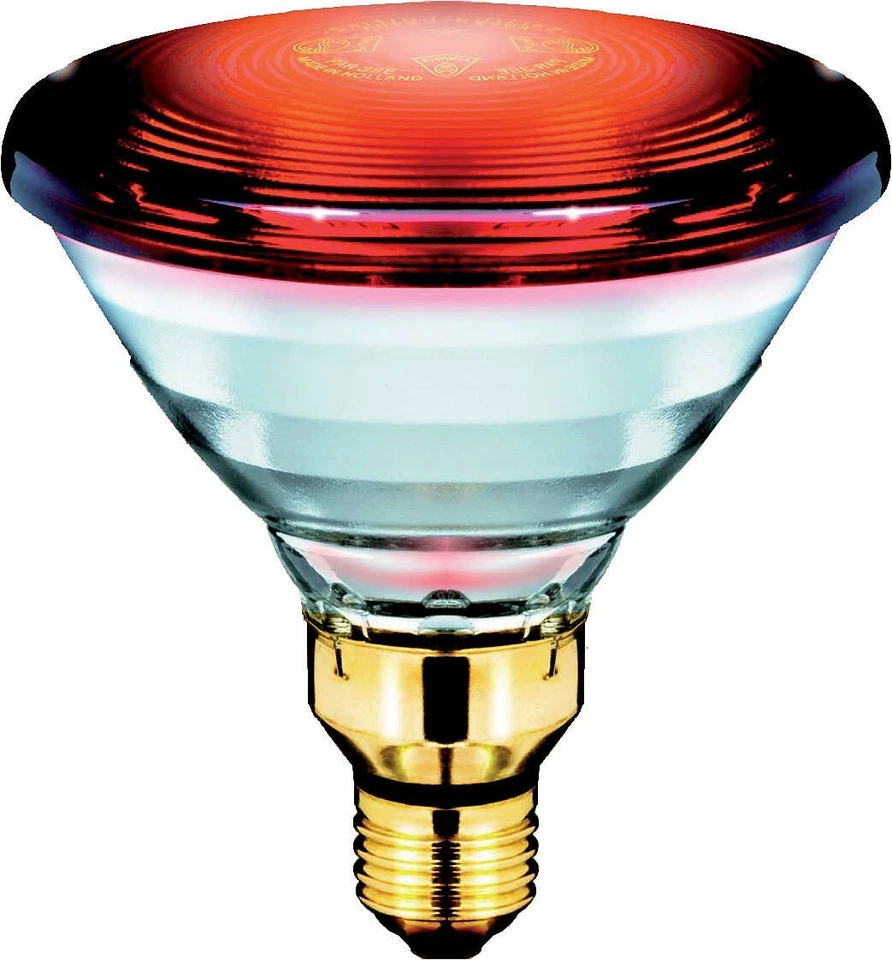 Philips Lighting InfraRed Healthcare Heat Incandescent PAR38 IR 150W E27 230V Wärmelampe - Rot