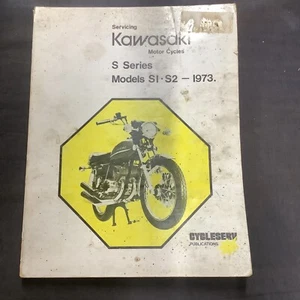 ORIGINAL Kawasaki S Series Service Manual 1973 S1 S2 - Picture 1 of 9