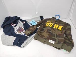 Carter's Tuffguys 3 Piece Baby Boy Football Camo Shirt Hoodie 12 18 Month - Picture 1 of 7