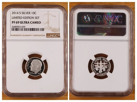 NGC 2014 S SILVER 10c LIMITED EDITION Roosevelt Dime Ultra Cameo PF69 Cover