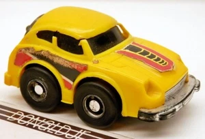Mini auto de fricción vintage Datsun 240Z Fairlady Z-Car amarillo T.N. NOMURA Japón - Imagen 1 de 2