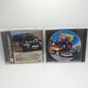 Destruction Derby 2 & Need for Speed V-Rally Games lot (PlayStation 1) PS1 - Picture 1 of 5