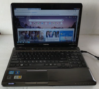 TOSHIBA SATELLITE P755-S INTEL CORE i7-2430 M 2.20 GHz 8GB 500GB WIN 7 PRO - Image 1 of 4