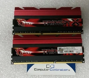 G skill ripjaws x ddr3 1600 MHZ 8GBx2 Intel XMP Ready F3-1600C7D-16GTX - Picture 1 of 4