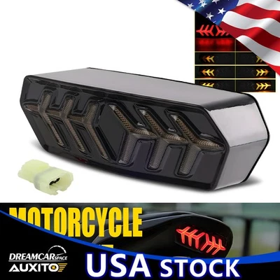 Luz trasera de freno LED ahumada señal de giro secuencial para Honda CBR 650F 2014-2018 Foto 1 de 4