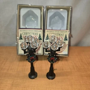 Vintage Christmas Valley Five Globe Streetlamp - Set of 2 - READ - Picture 1 of 5