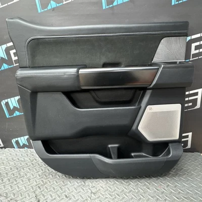 OEM 2021-2023 FORD F150 PLATINUM PANEL PUERTA TRASERO IZQUIERDO CONDUCTOR CUERO NEGRO Foto 1 de 4
