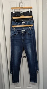 Kancan Damen Größe 13/30 Skinny Jeans Paket 3 Paar blau schwarz - Bild 1 von 9