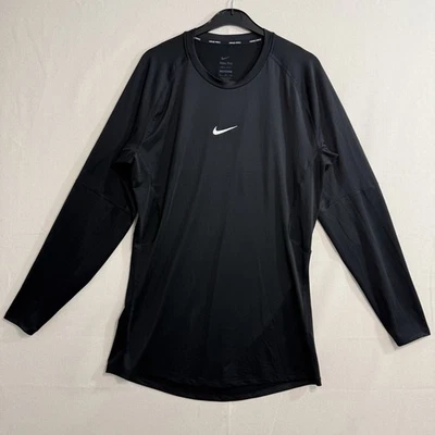 Nike Pro Dri-Fit Men Size XL Long Sleeve Training Top Tight Fit - Image 1 of 4