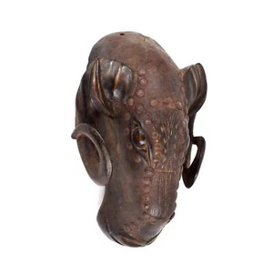 Baule Wooden Ram Mask Gbagba Cote d'Ivoire - Picture 1 of 8