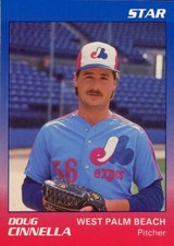 1989 Star West Palm Beach Expos DOUG CINNELLA RC EXPOS RIDGEWOOD NJ