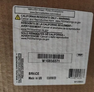 New OEM Genuine Whirlpool W10850371 Dishwasher Brace W10317913 W10321449 - Picture 1 of 2