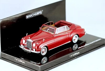 1/43 Minichamps 436134930 Rolls Royce Silver Cloud II DHC red 1960 MIB - Image 1 of 4