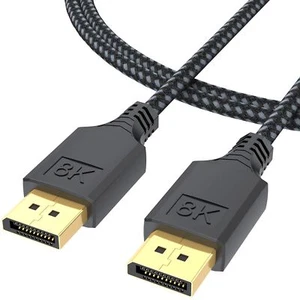 Displayport Cable 1.4 3ft Dp Cables Display Port Dp Cord 3 Feet 8k@60hz 4k@144h - Picture 1 of 9