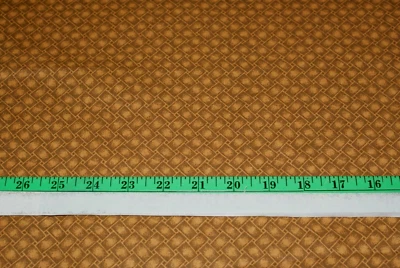 Tejido de algodón tejido cesta marrón Marcus Brother 20 x 44 acolchado Foto 1 de 2