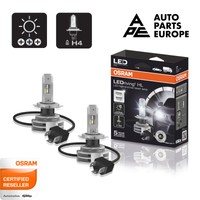 Kit Paar Leuchten LED Osram H4 9726CW 6000K 12V 24V 2° Jan. 5 Alter, Garantie