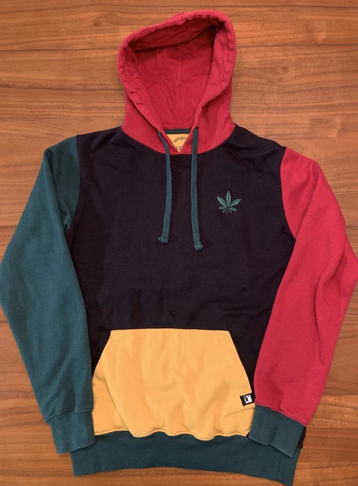 Sudadera con Capucha Dikotomy Pot Leaf Pullover Para Hombres Pequeña Ropa de Calle Y2K Patinador Hip Hop Foto 1 de 4