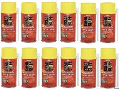 Dow Great Stuff Gaps & Cracks Expanding Foam Sealant Insulation 12oz ( 12 pack )