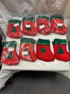 84 Christmas Stockings Red Xmas Fireplace Hanging PARTY DECORATION 8 Inches - Afbeelding 1 van 6