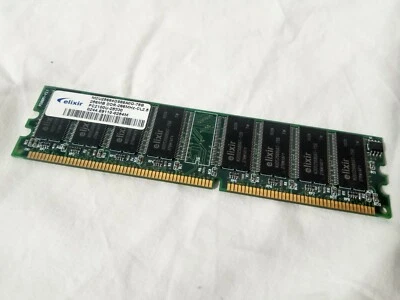 Elixir M2U55664DS88AOG-75B 256MB DDR-266MHz-CL2.5 RAM Card - Image 1 of 2