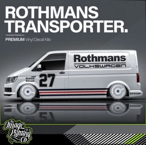 Kit decalcomanie Rothmans Racing / trasportatori vinile AirRelease personalizzati per ogni furgone - Foto 1 di 6