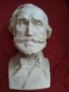 Busto vintage di Giuseppe Verdi integro porcellana Rosenthal raro h. 19 cm. - Foto 1 di 5