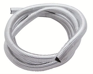 Chrome Wire Loom 3/8” X 6' Corrugated Dress up routing engine bay decorative  - Picture 1 of 1