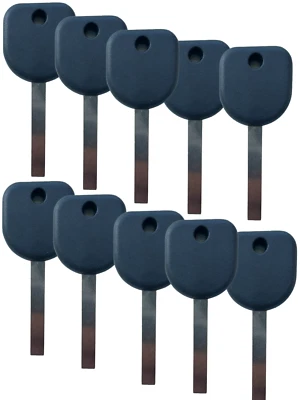 10 件全新通用替换透明芯片钥匙板 B119-PT,B121-PT 10 切 — 第 1/4 张图片